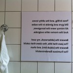 The Jabberwocky on the wall